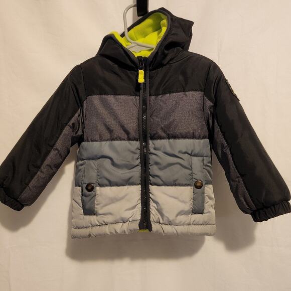 Oshkosh b gosh  toddler jacket black an gray 2T - Picture 1 of 3
